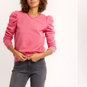 Rebecca Minkoff Pink Puff Sleeve Sweatshirt
